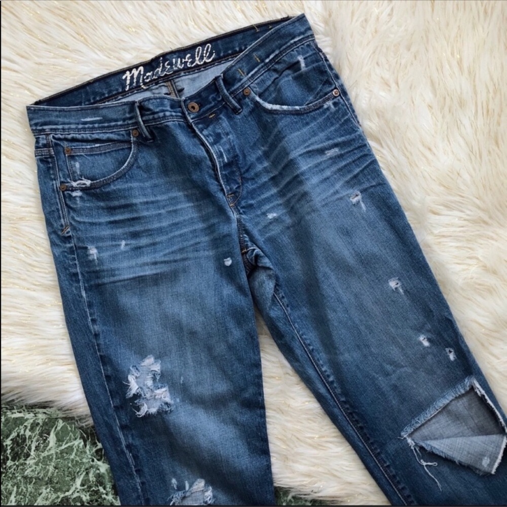 Madewell | Destroyed Boyfriend Jeans